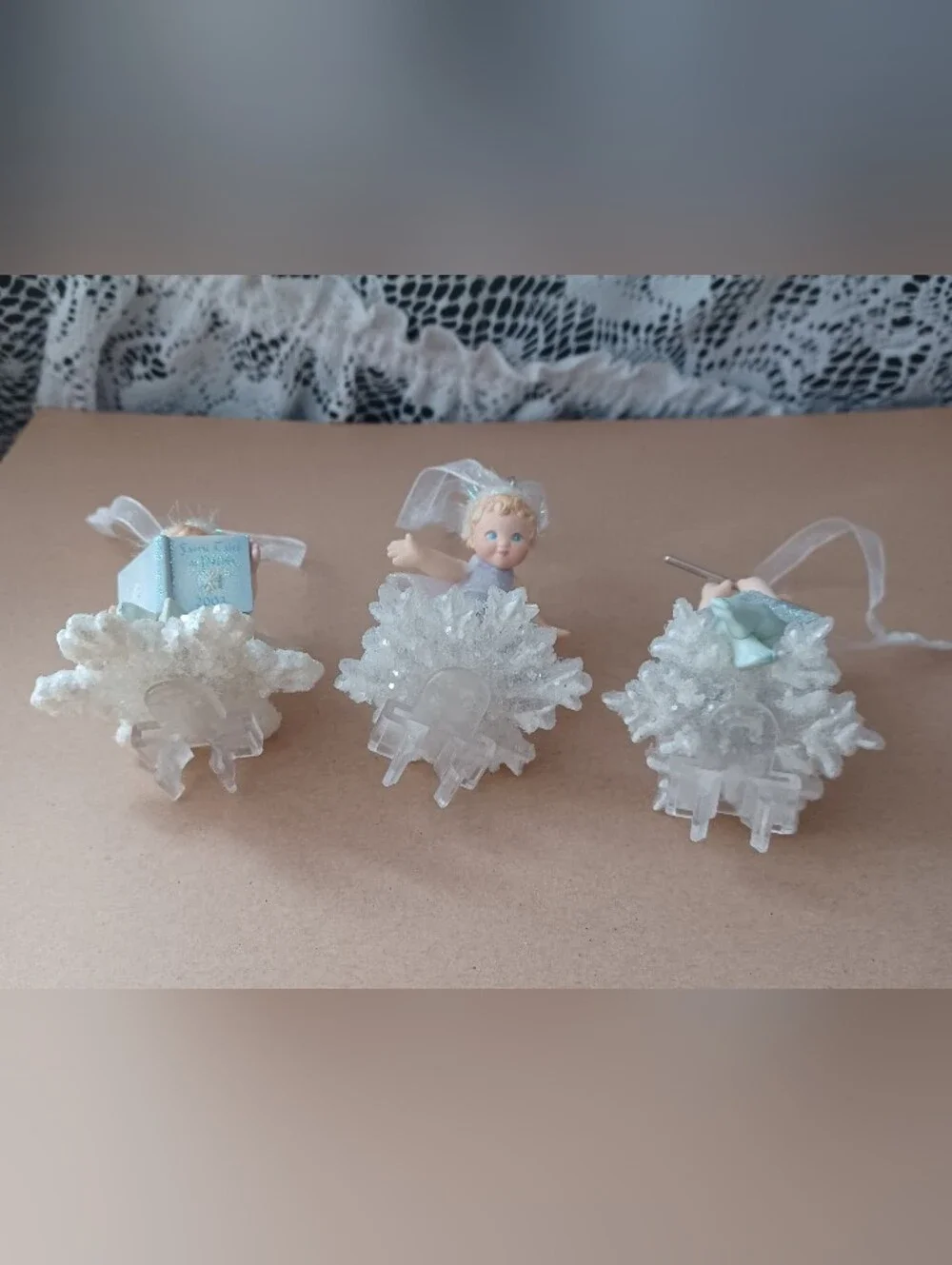 VINTAGE HALLMARK SET OF 3 ORNAMENTS CHRISTMAS 2003 